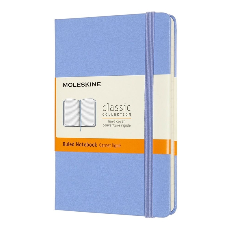 Moleskine Notebook Pocket Ruled Hard Hydrangea Blue