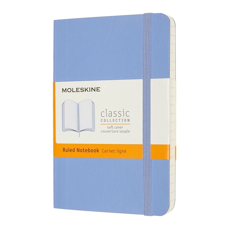 Moleskine Notebook Pocket Ruled Soft Hydrangea Blue