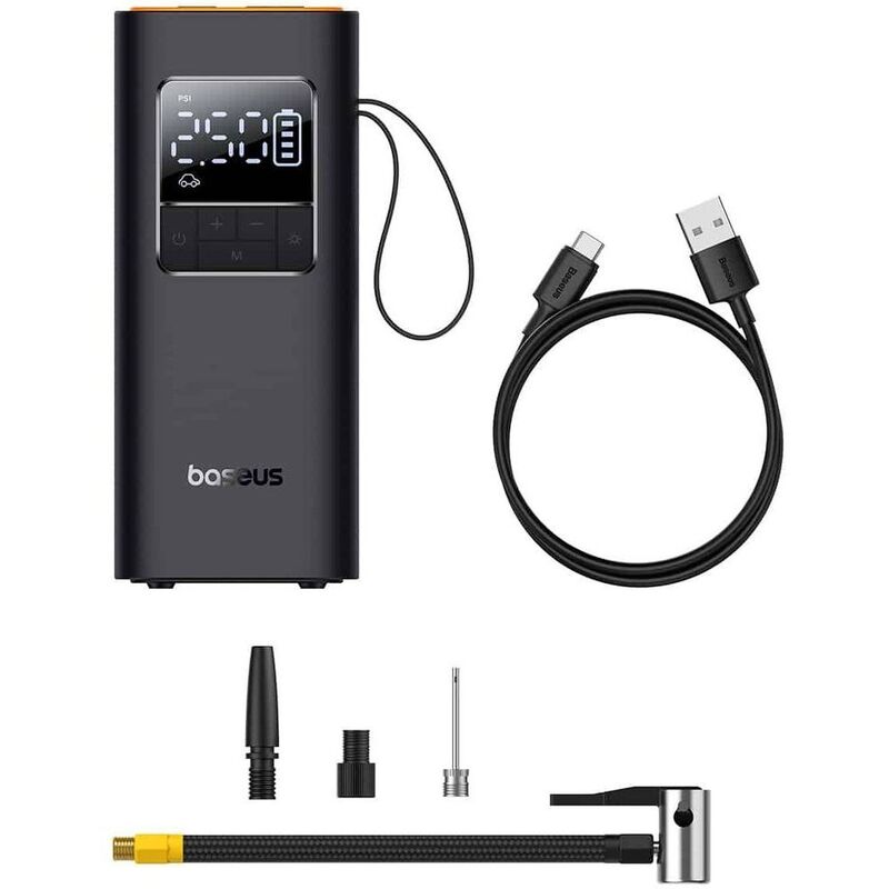 Baseus Supermini Pro Series Wireless Car Inflator - Cluster Black Baseus Supermini Pro Series Wireless Car Inflator - Cluster Black