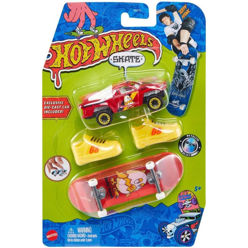 Hot Wheels Skates Fingerboard with Diecast Model Car HGT72 Hot Wheels Skates Fingerboard with Diecast Model Car HGT72