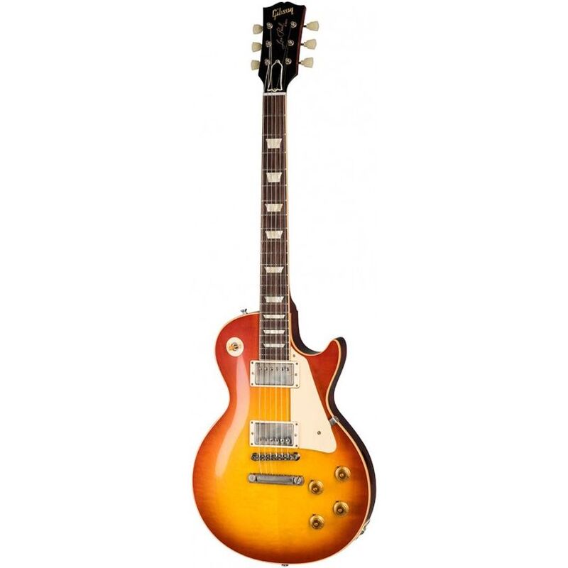 Gibson LPR58VOWCSNH1 Custom Les Paul Standard 1958 Reissue VOS Electric Guitar - Washed Cherry Sunburst