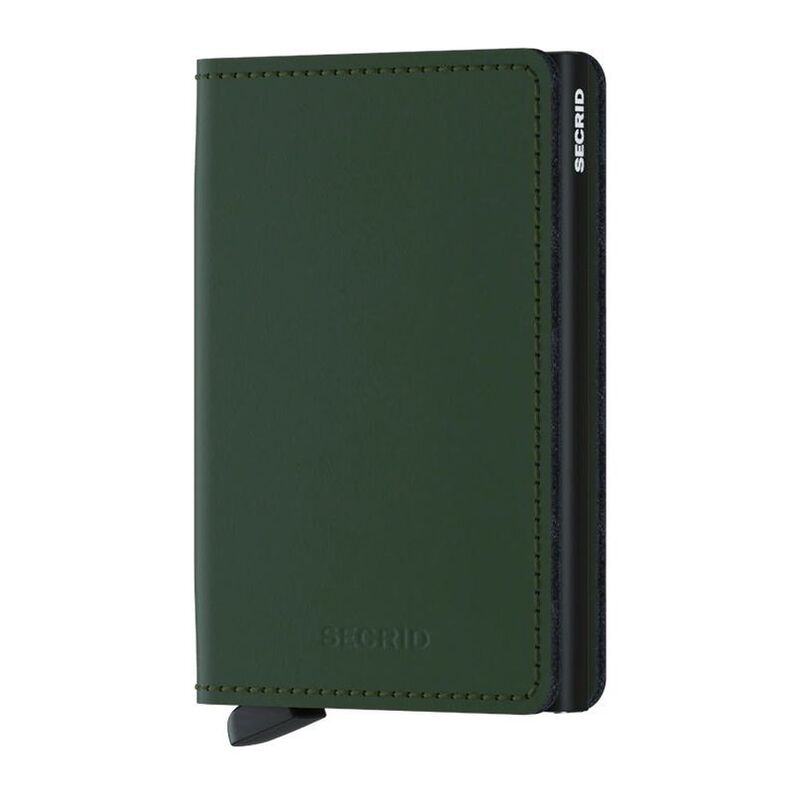 Secrid Slimwallet - Matte Leather - Green/Black Secrid Slimwallet - Matte Leather - Green/Black