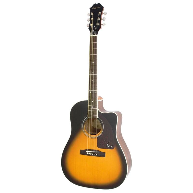 Epiphone J-45 EC Studio Acoustic-Electric Guitar - Vintage Sunburst (Includes Soft Case)