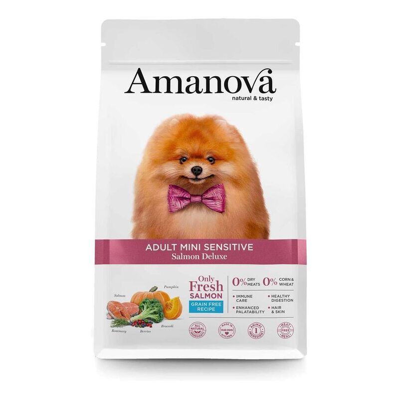 Amanova Dry Adult Mini Sens. Salmon Deluxe - 2kg