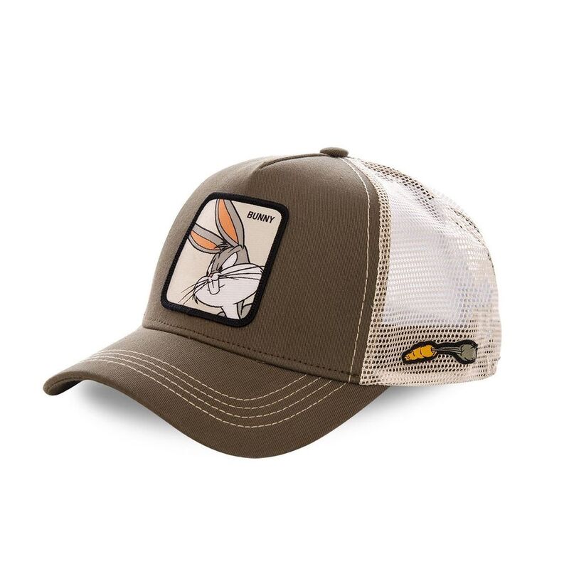 Capslab By Freegun Looney Tunes Bugs Bunny 1 Mesh Trucker Cap - Brown