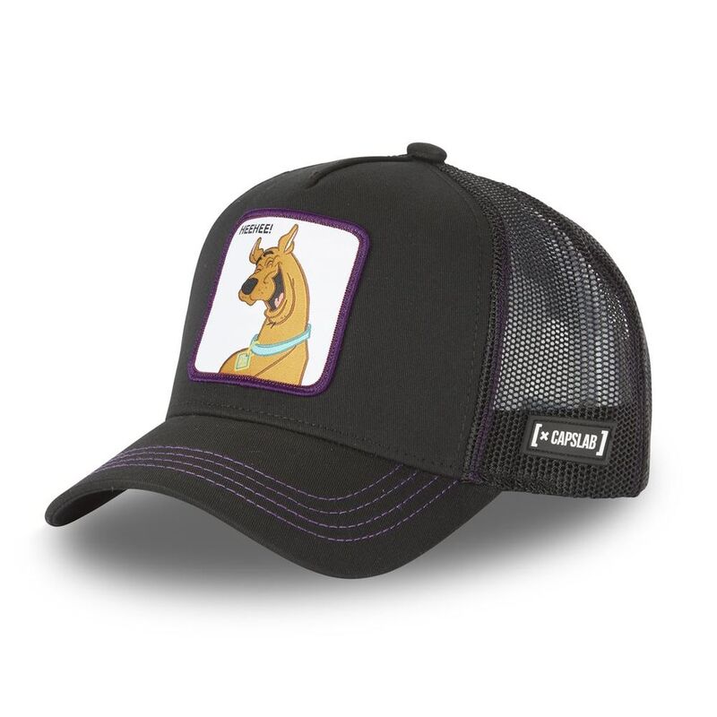 Capslab Scooby-Doo Unisex Adult Snapback Trucker Cap - Black