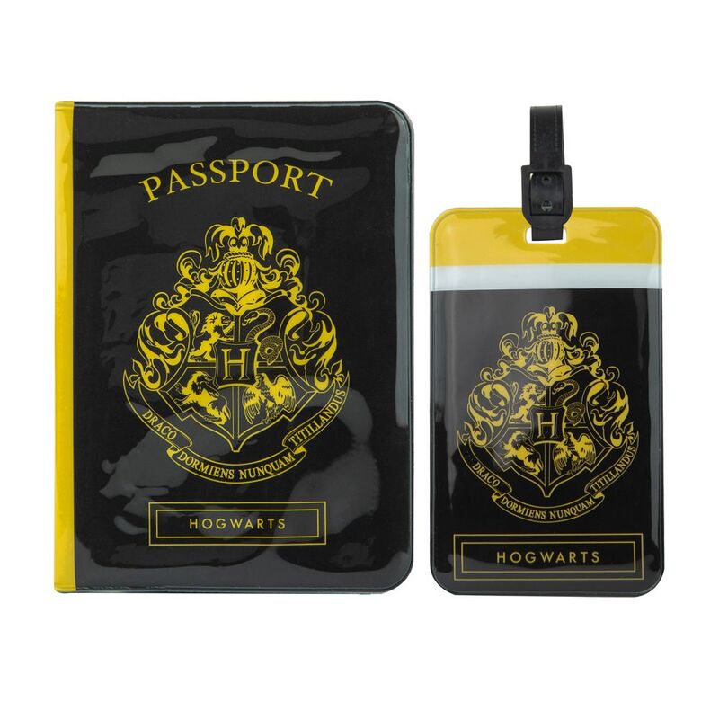 Cinereplicas Harry Potter Tag and Passport Cover Set - Hogwarts