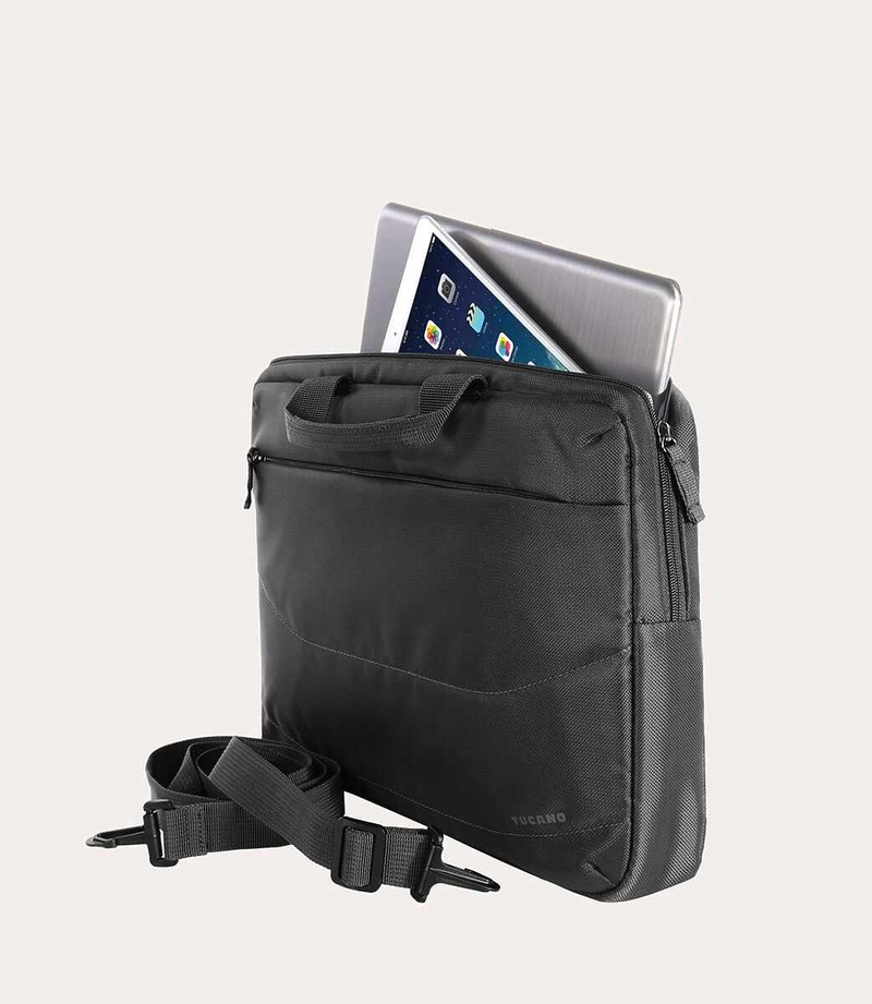 Tucano Idea Bundle Slim Bag 14-Inch - Black (Wireless Mouse)