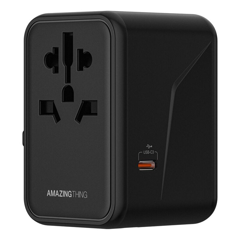 AmazingThing Explorer Pro PD 65W 5 Ports 2A + 3C Travel Charger - Black