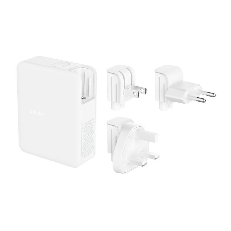 Belkin BoostCharge Pro 140W 4-Port GaN Wall Charger - White Belkin BoostCharge Pro 140W 4-Port GaN Wall Charger - White