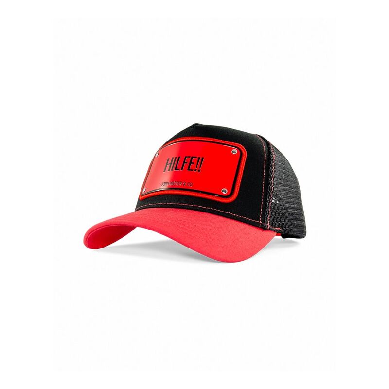 John Hatter Hilfe!! Unisex Cap Red/Black