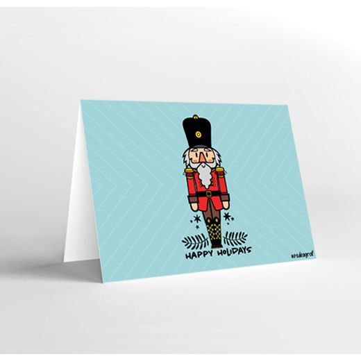 Mukagraf Mini Greeting Card - Happy Holidays (11 x 8 cm)