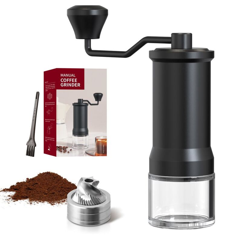 LePresso High Precision Conical Burr Grinder Glass Container - Black LePresso High Precision Conical Burr Grinder Glass Container - Black