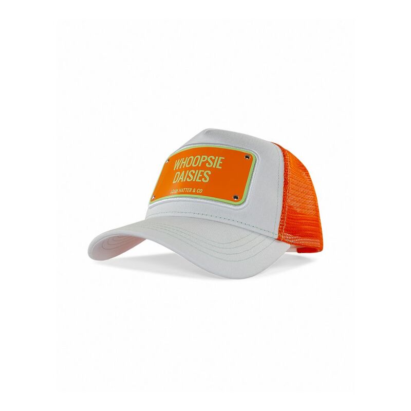 John Hatter Whoopsie Daisies Unisex Cap Orange/ White