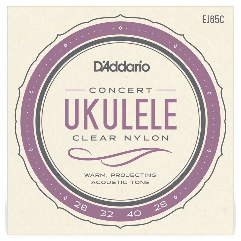 D'Addario Pro-Arte Custom Extruded Concert Ukulele Clear Nylon Strings (28 - 28)