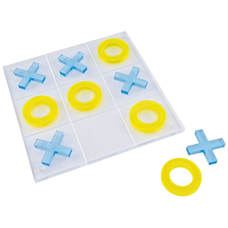 Roomours XO Game Decor Acrylic Set - Teal/Yellow (30 x 30 cm)