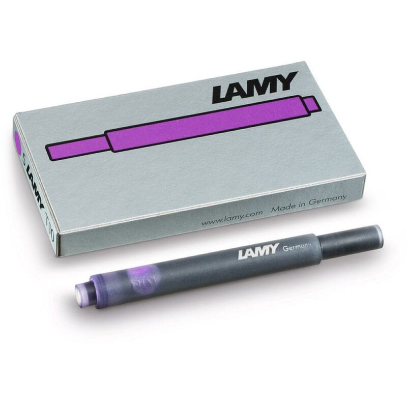 Lamy T 10 Box Ink Cartridges Violet 5 Pack