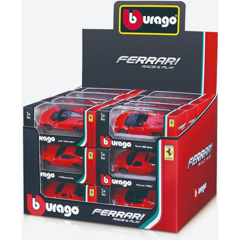 Burago 1/64 Ferrari Race Die-cast Model Car (Assortment - Includes 1) Burago 1/64 Ferrari Race Die-cast Model Car (Assortment - Includes 1)
