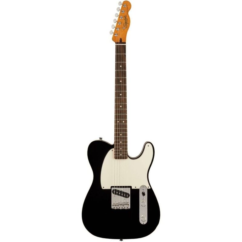 Fender FSR Classic Vibe 60's Custom Esquire Electric Guitar Parchment Pickguard - Black