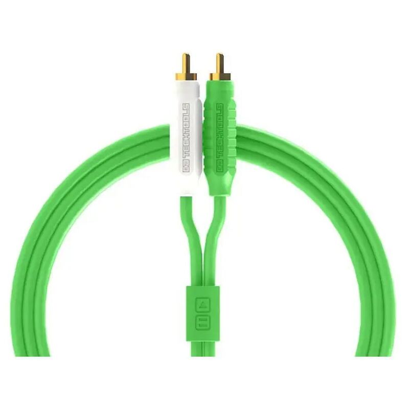 DJ Techtools - Chroma Cables Rca To Rca - Green DJ Techtools - Chroma Cables Rca To Rca - Green
