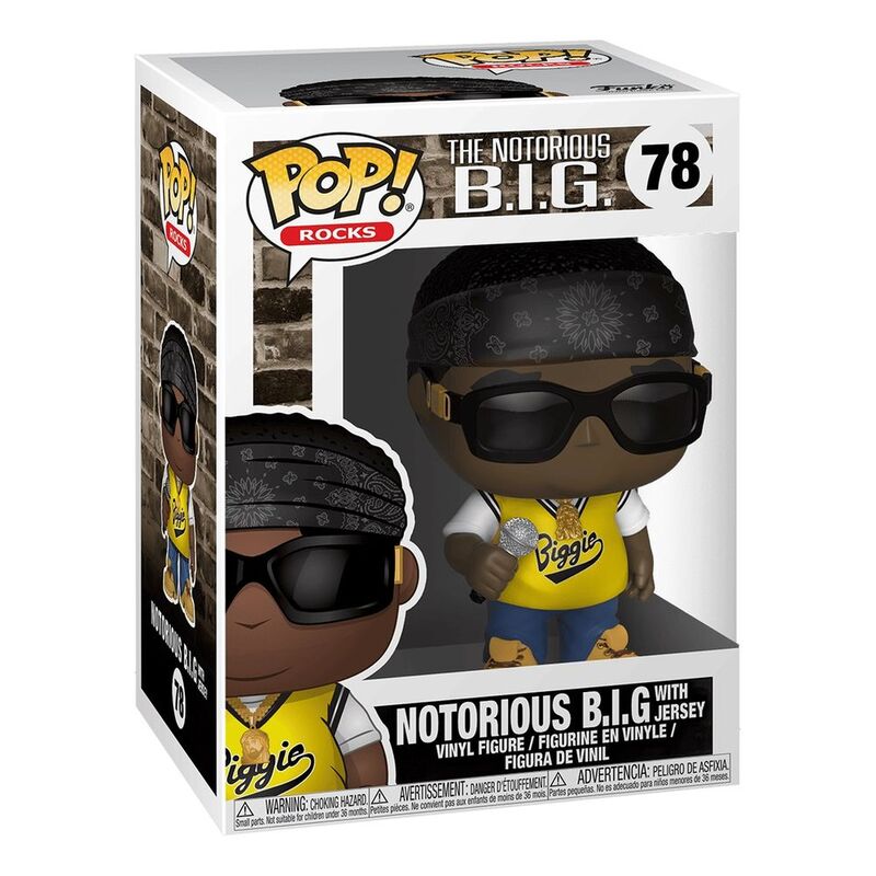 Funko Pop Rocks Notorious B.I.G in Jersey Vinyl Figure