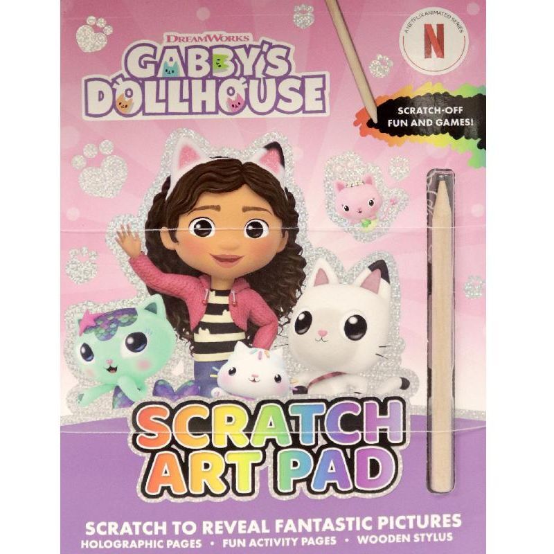 Gabby's Dollhouse - Scratch Art Pad | Alligator Books Gabby's Dollhouse - Scratch Art Pad | Alligator Books