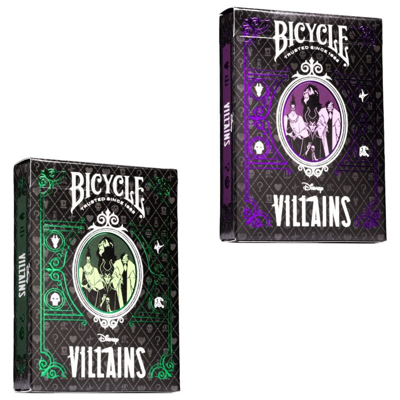 Bicycle Playing Cards Disney Villains (Assorted - Includes 1) (Green/Purple) Bicycle Playing Cards Disney Villains (Assorted - Includes 1) (Green/Purple)