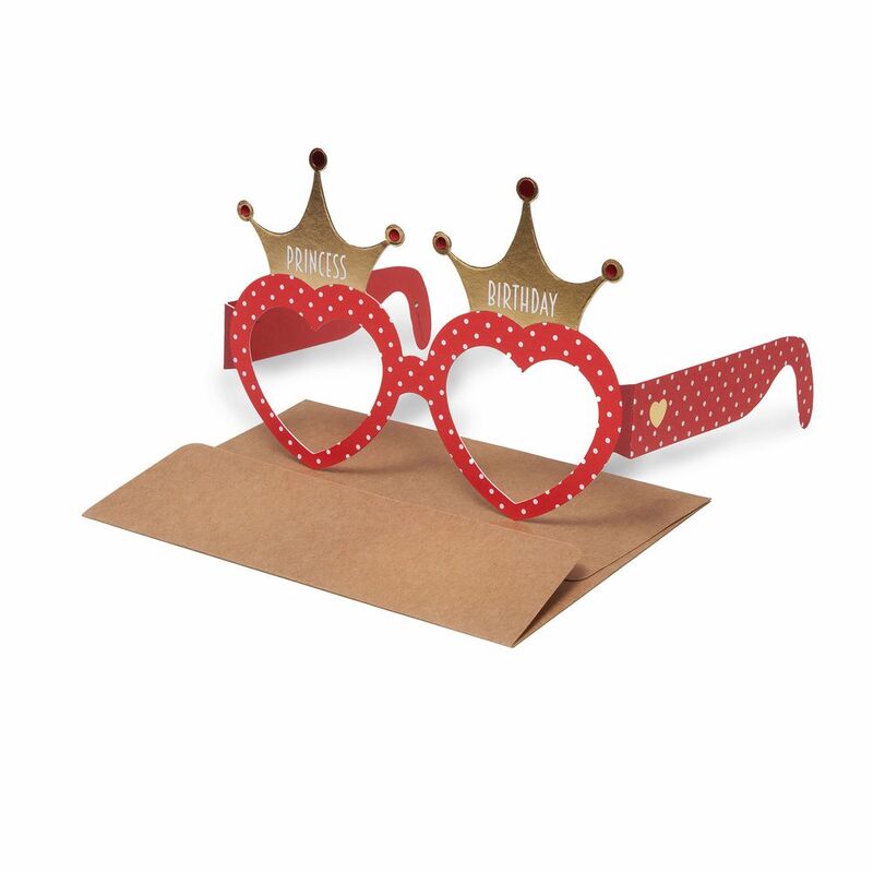 Legami Greeting Card - Large - Eyeglasses Hea - Heart (11.5 x 17 cm)