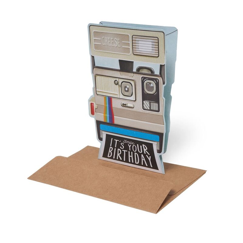 Legami Birthday Greeting Card - Large - Camera (11.5 x 17 cm)