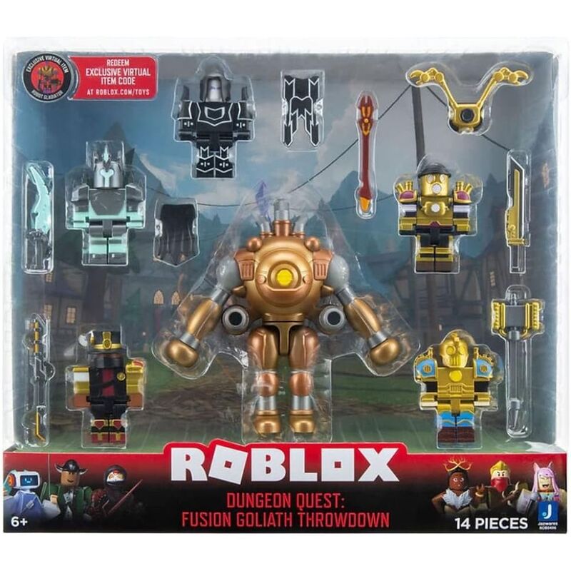 Jazwares Roblox Dungeon Quest Fusion Goliath Throwdown Multi Pack Wave 10