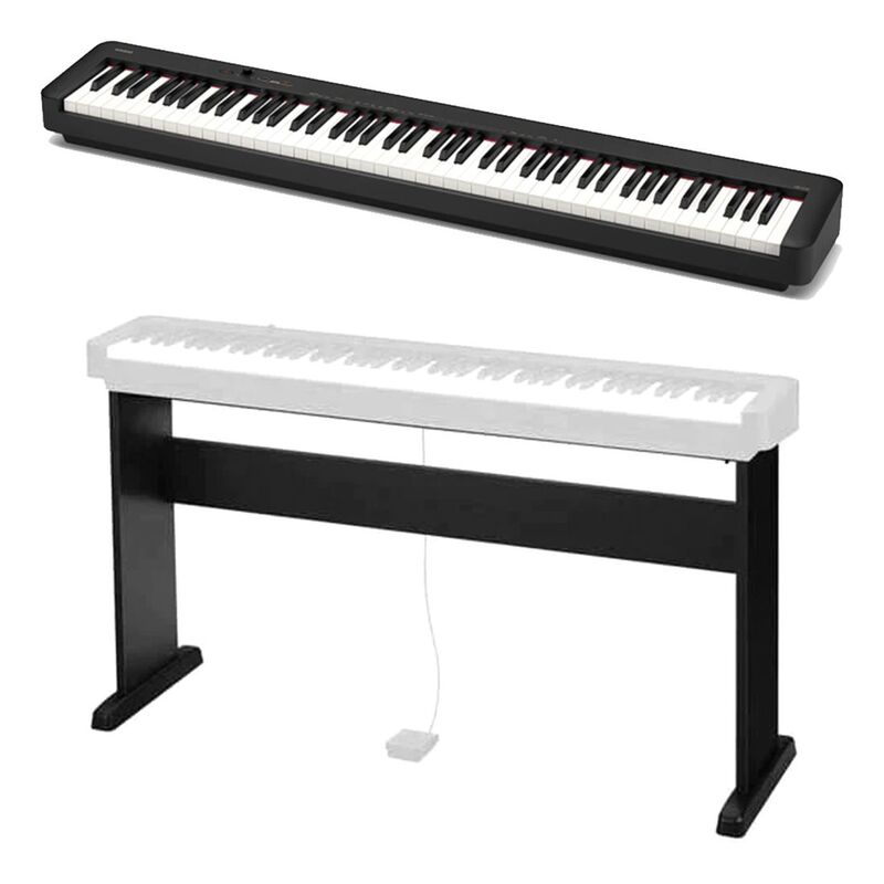 Casio S110BK Digital Piano with CS-46 Stand - Black (Bundle)