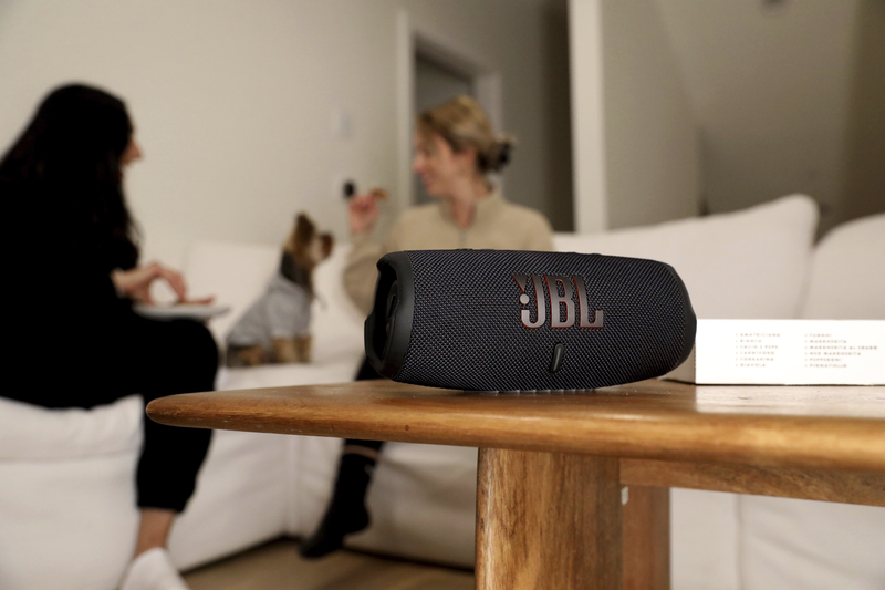 JBL Charge 5 Portable Bluetooth Speaker - White