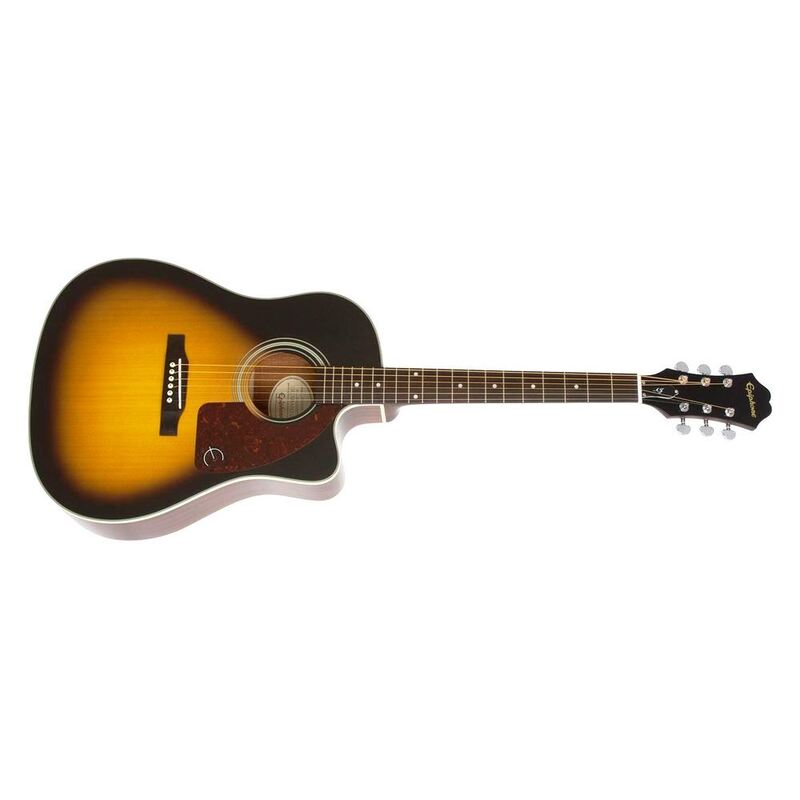 Epiphone J-15 EC Deluxe Acoustic-Electric Guitar Pack - Vintage Sunburst (Includes Hard Case)