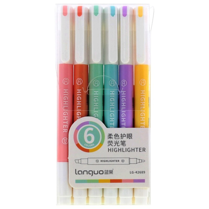 Languo Color Round Body Highlighter (Set of 6)