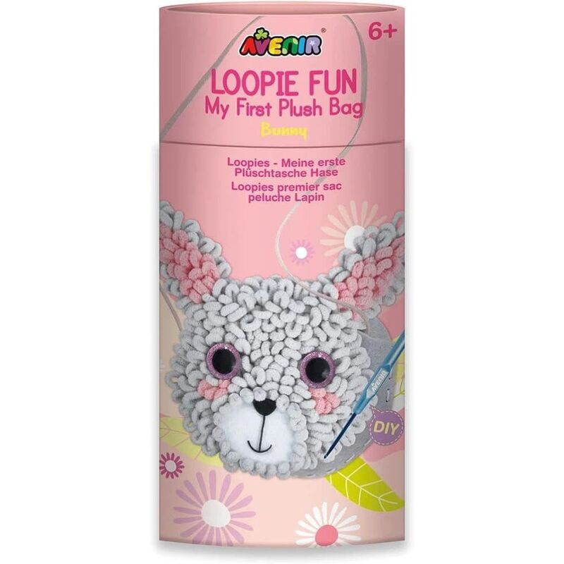 Avenir Loopie Fun My First Plush Bag Sewing Kit - Bunny Avenir Loopie Fun My First Plush Bag Sewing Kit - Bunny