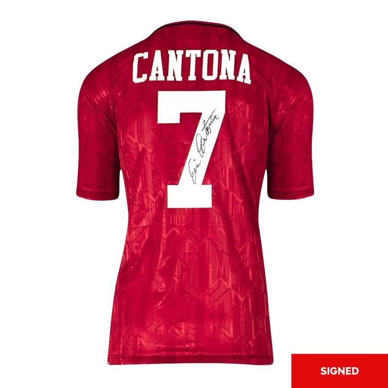 Bootroom Collection Authentic Signed Eric Cantona Manchester United Shirt 1994 Home (Boxed)