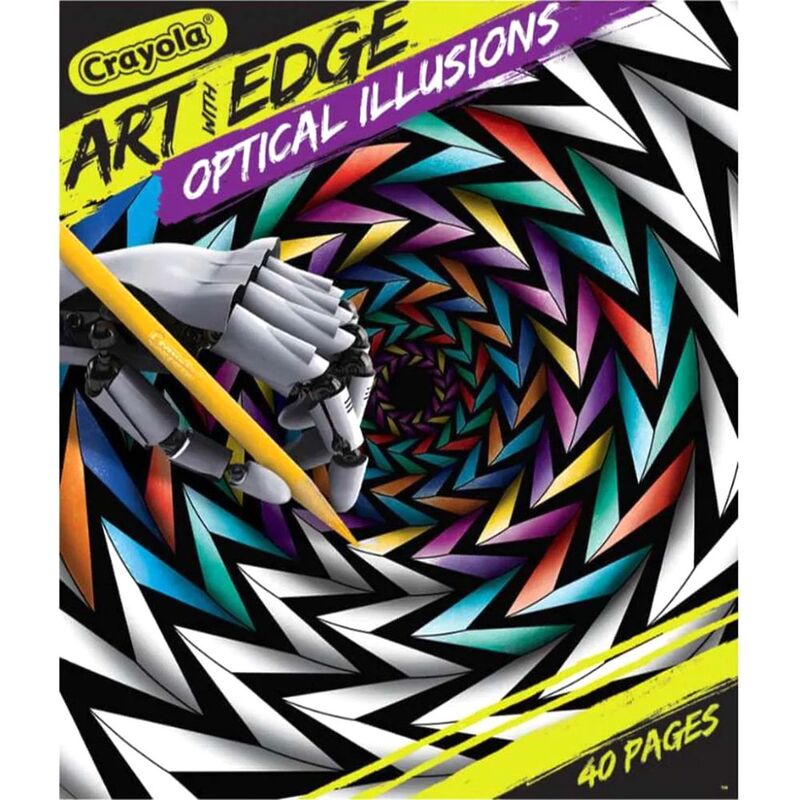 Crayola Art With Edge Coloring Book - Optical Illusions (40 Pages)