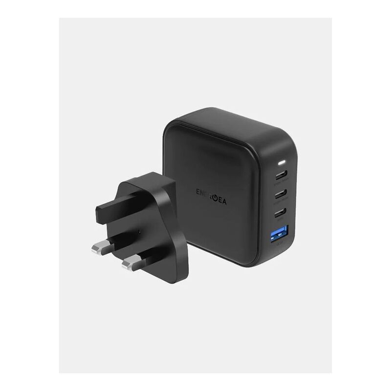 Energea TravelHub GaN100 3C1A PD/PPS/QC3.0 Wall Charger - Black