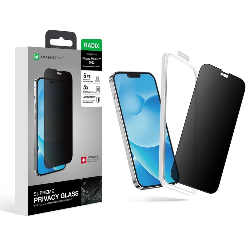 AMAZINGThing iPhone 14 Plus Screen Protector 2.75D Fully Covered Radix Privacy Glass AMAZINGThing iPhone 14 Plus Screen Protector 2.75D Fully Covered Radix Privacy Glass