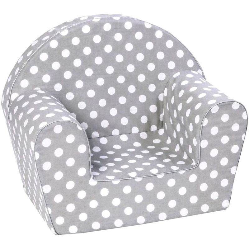 Delsit Armchair - Grey Polka Dots