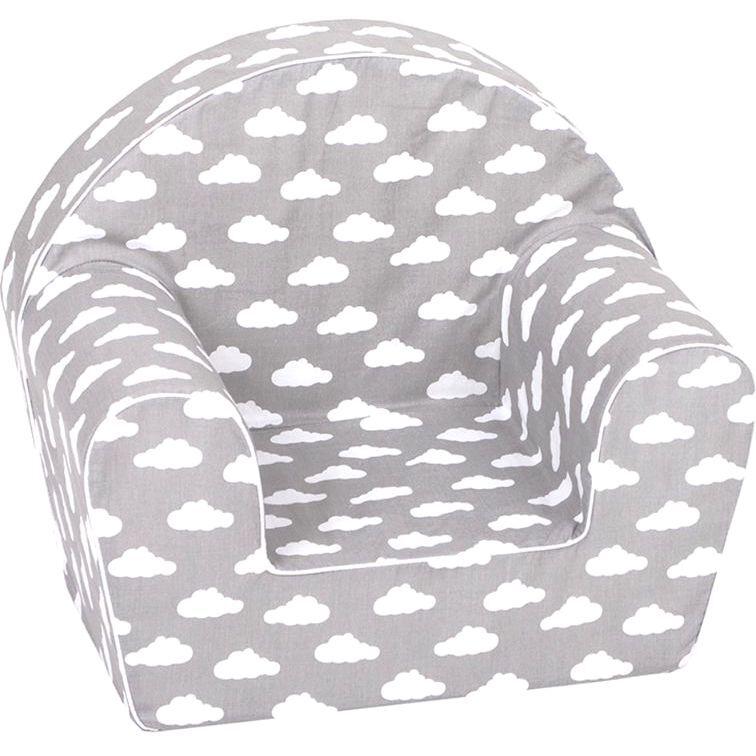 Delsit Armchair - Grey With White Clouds