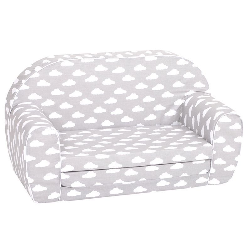Delsit Sofa Bed - Grey With White Clouds Delsit Sofa Bed - Grey With White Clouds