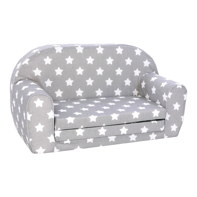 Delsit Sofa Bed - Grey with Polka Dots (80 cm)