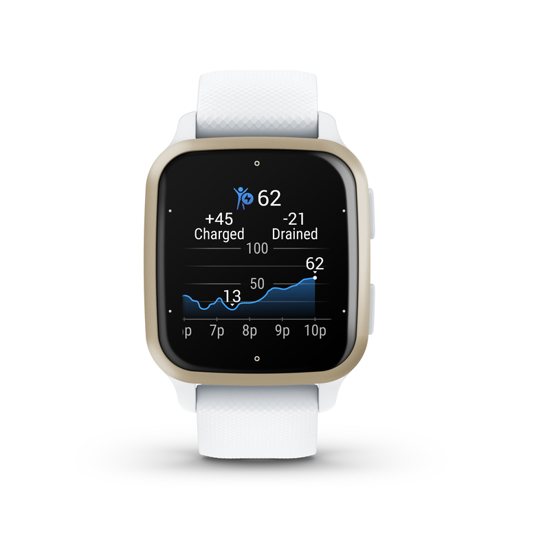 Garmin Venu Sq 2 Smartwatch - White/Cream