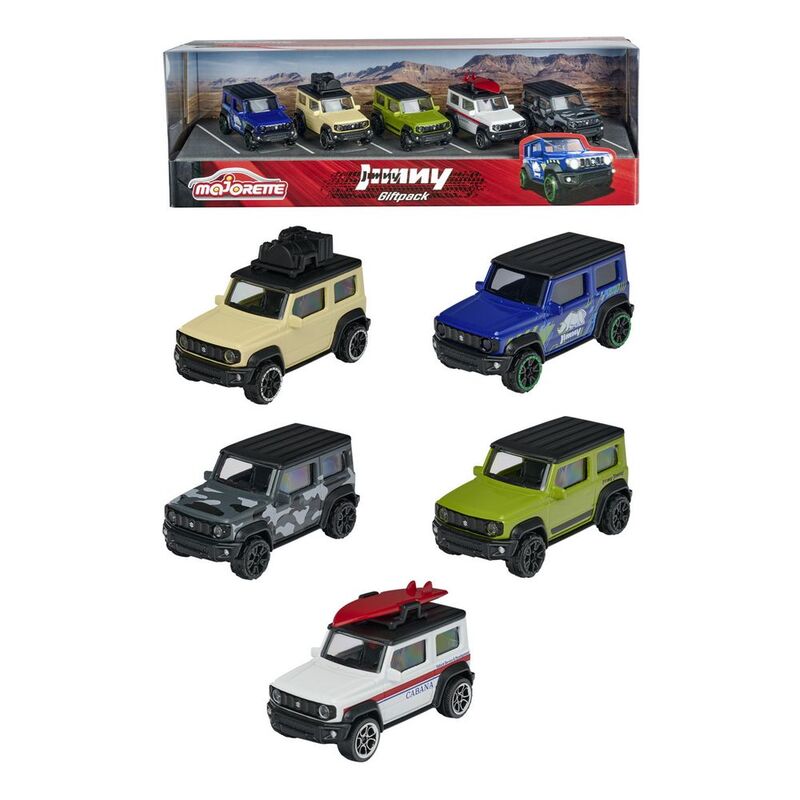 Majorette Suzuki Jimny Diecast Model Cars 1.64 Scale (Pack Of 5)