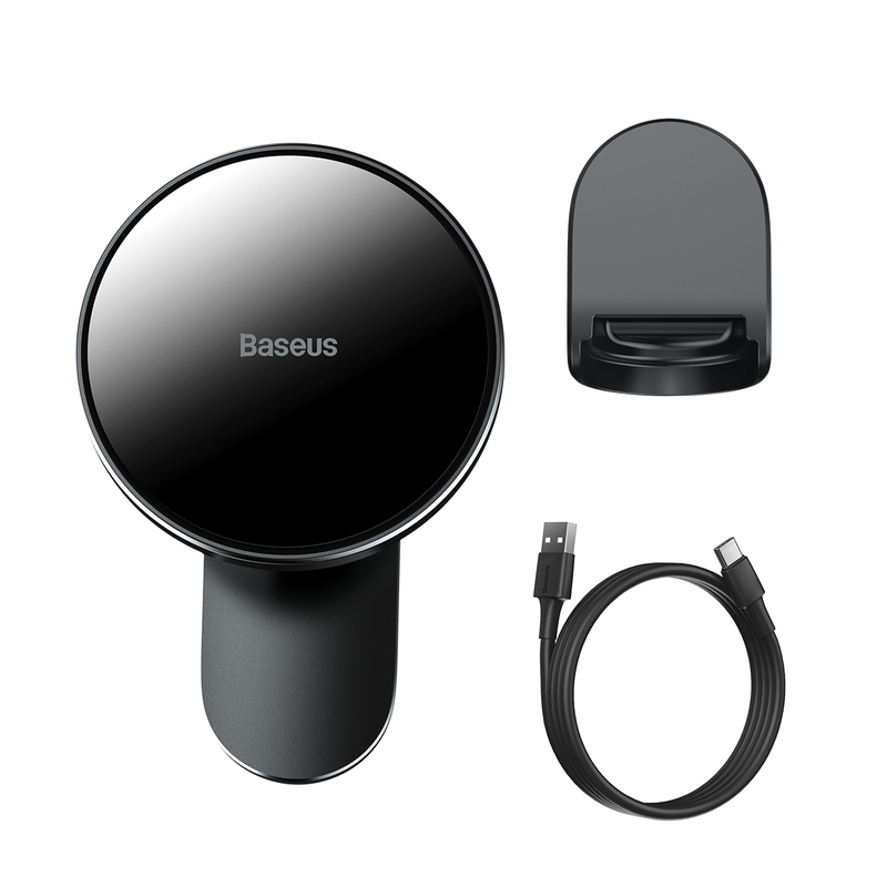 Baseus Big Energy Car Mount Wireless Charger - Black