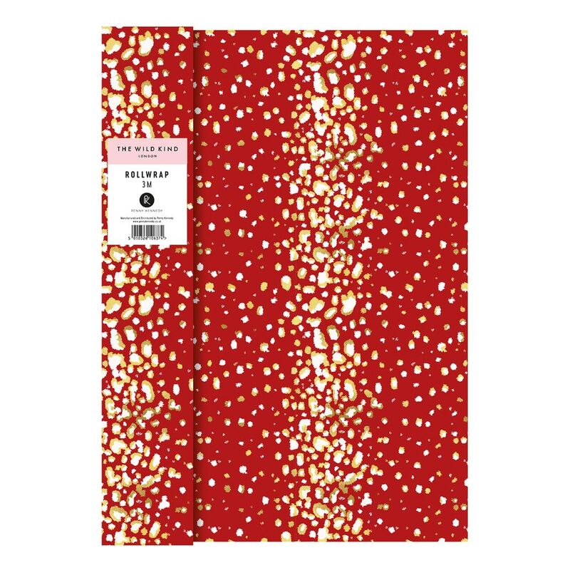 The Wild Kind London Christmas Dalmation Roll Wrap 12-Inch (44 x 700 x 44mm)