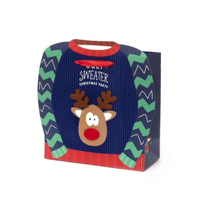 Legami Christmas Gift Bag - Large - Reindeer