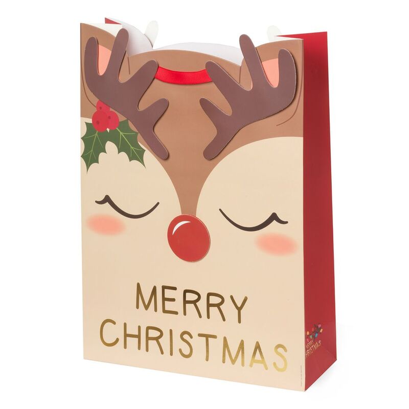 Legami Christmas Gift Bag - X-Large - Reindeer Legami Christmas Gift Bag - X-Large - Reindeer