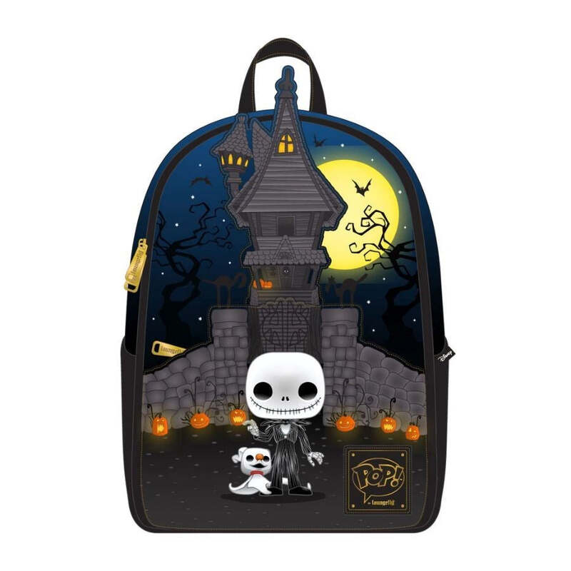 Loungefly Leather Disney The Nightmare Before Christmas Jack Skellington House Mini Backpack